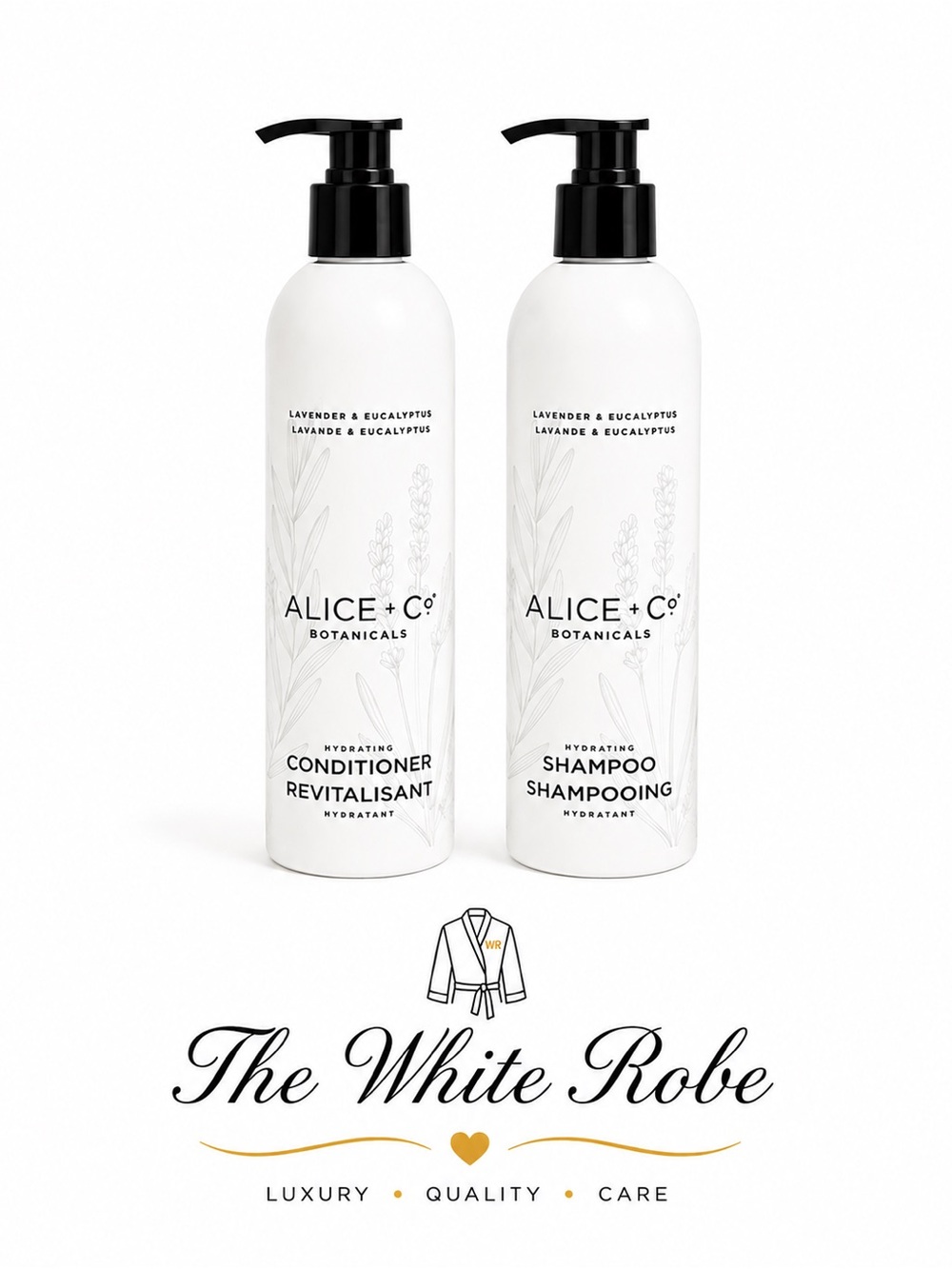 SHAMPOO & CONDITIONER ALICE & Co. LAVENDER & EUCALYPTUS - 12 fl.oz
